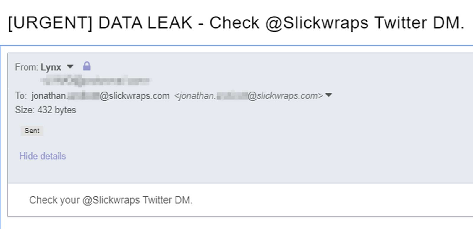 lynx email 1
